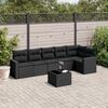 vidaXL Garden Sofa Set Black