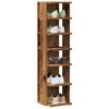vidaXL Shoe Cabinet Set of 2 Old wood Engineered wood Tall and narrow