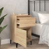 vidaXL Bedside Cabinet Set of 2 Sonoma Oak Engineered wood, Metal Medium