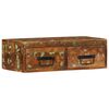 vidaXL Wall-mounted TV Cabinet Multicolor Solid reclaimed wood Small