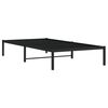 vidaXL Metal Bed Frame without Mattress Black 42.1"x79.9"