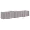 vidaXL TV Wall Cabinet Set of 2 Gray Sonoma Engineered Wood Medium