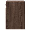 vidaXL TV Wall Cabinet Brown Oak Engineered Wood Compact TV Wall Cabinet