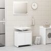 vidaXL Bathroom Furniture Set White Engineered wood Medium