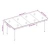 vidaXL Garden Dining Set Black