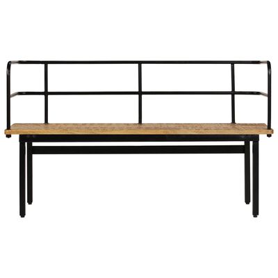 vidaXL Bench 47.2"x15.7"x27.6" Solid Mango Wood