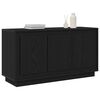 vidaXL Sideboard Black Oak 40.16 x 13.78 x 21.65 in Engineered Wood