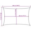 vidaXL Sunshade Sail 1.75 oz/ft² White 13.1x16.4' HDPE