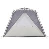 vidaXL Beach Tent 4-Person Gray Quick Release Waterproof