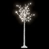 vidaXL Christmas Tree White Plastic 59.1 inches Christmas Tree Other