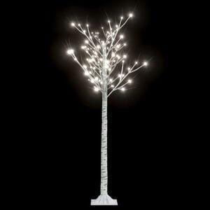 vidaXL Christmas Tree White Plastic 59.1 inches Christmas Tree Other