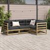 vidaXL Garden Sofa Set Natural Pine Treated Pinewood Large Modular