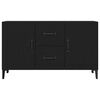vidaXL Sideboard with Drawer Black 100 x 36 x 60 cm Engineered wood