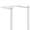 vidaXL Towel Rack White Steel Medium Towel Rack Rectangular Modern