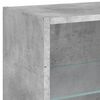 vidaXL Bedside Cabinet Set of 2 Concrete grey Engineered wood Medium