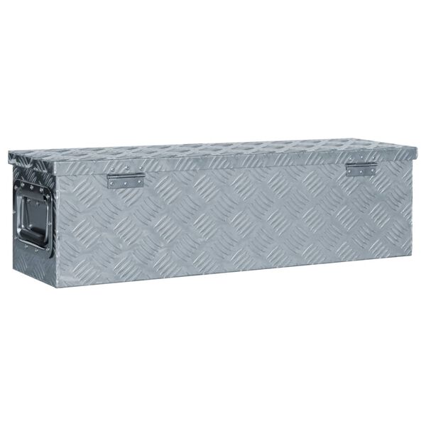 vidaXL Aluminum Box 31.7"x8.7"x8.7" Silver