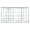 vidaXL Gabion Basket Silver Galvanized Iron 78.7x19.7x39.4 in