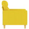 vidaXL Sofa Chair Light yellow Fabric (100% polyester), metal, foam Single