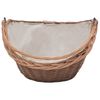 vidaXL Firewood Basket with Handle 23.6"x17.3"x21.7" Natural Willow