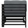 vidaXL Corner Sofa Black, Anthracite Solid pine wood, Oxford fabric Large