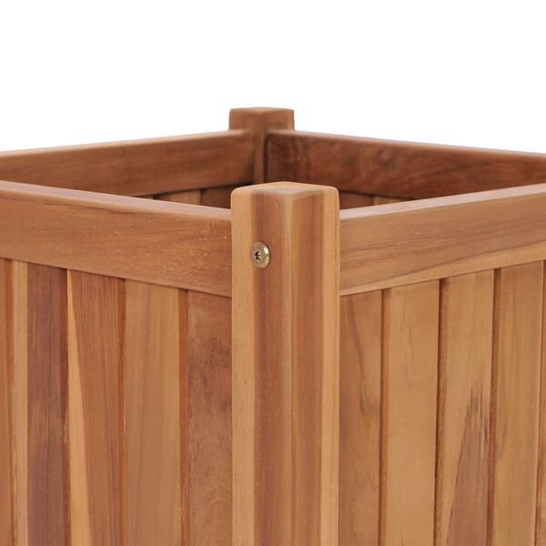 vidaXL Raised Bed Natural teak Fine sanded teak wood with water-based finish