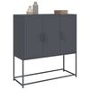 vidaXL Highboard Anthracite Steel Large Doors Highboard Rectangular