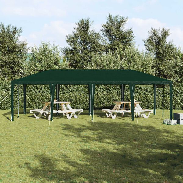 vidaXL Party Tent Green 314.96 x 157.48 x 104.72 in