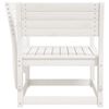 vidaXL Garden Chair White Solid pine wood Standard Durable