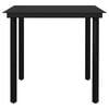 vidaXL Garden Dining Set Dark Grey Powder-coated steel Medium
