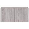 vidaXL TV Wall Cabinet Grey sonoma Engineered wood 31.5 x 13.8 x 16.1 in