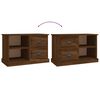 vidaXL TV Cabinet Brown Oak Engineered Wood Medium TV Cabinet