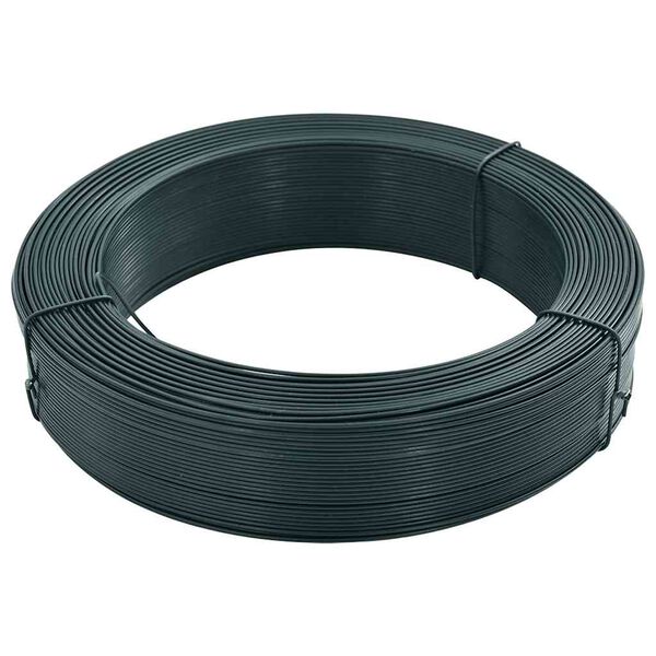 vidaXL Fence Binding Wire 820.2 ' 2,3/0.15 " Steel Blackish Green