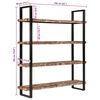 vidaXL Bookcase Mixed color finish Solid Reclaimed Wood and Iron Large