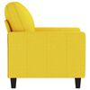 vidaXL Sofa Chair Light Yellow 100% Polyester Standard Durable