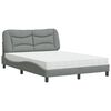 vidaXL Bed Light grey