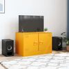 vidaXL TV Cabinet Mustard Yellow Cold-rolled steel Medium TV Cabinet