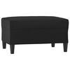 vidaXL Sofa Set Black Faux leather, Metal, Plywood, Foam Large Durable
