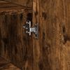 vidaXL Slim Storage Cabinet Smoked Oak 17.7"x16.7"x88.6" Engineered Wood