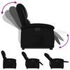 vidaXL Electric Stand Up Recliner Chair Black Faux leather, metal, plywood