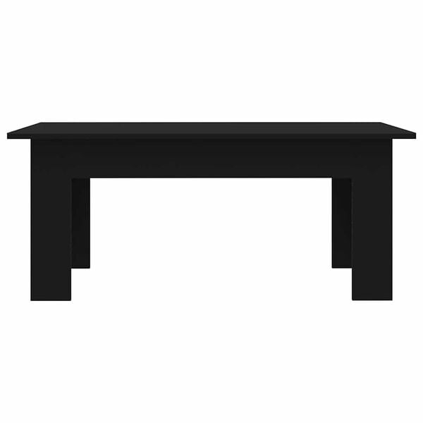 vidaXL Coffee Table Black Engineered wood Medium Sleek Coffee Table