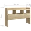 vidaXL Sideboard Sonoma oak Engineered wood 41.3 x 11.8 x 27.6 in