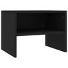 vidaXL Bedside Cabinet Set of 2 Black Engineered wood Small