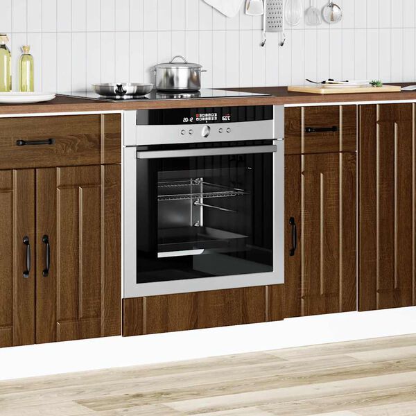 vidaXL Oven Cabinet Brown oak Engineered wood Compact and space-saving