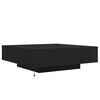 vidaXL Coffee Table Black Engineered wood Low Coffee Table Coffee Table