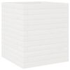 vidaXL Garden Planter White Solid Pinewood Medium Garden Planter