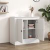 vidaXL Sideboard High gloss white Engineered wood Medium Sideboard