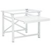 vidaXL Washing Machine Pedestal with Pull-Out Shelf White