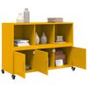 vidaXL Sideboard Mustard Yellow Cold-Rolled Steel Medium Sideboard