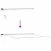 vidaXL Awning Frame Manual White 157.48 x 137.80 in Aluminium