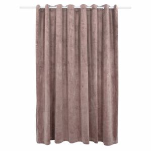 vidaXL Blackout Curtain with Metal Rings Velvet Antique Pink 114.2x96.5"